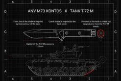 ANV M73 Kontos Stonewashed M73-003 Couteau De Survie -Couteaux Prestige Magasin ANVM73 003 09 anv knives