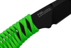 ANV Knives P100 Sleipner Cerakote, Neon Green Paracord, P100-043, Black Kydex Sheath, Couteau De Cou -Couteaux Prestige Magasin ANVP100 043 05 anv