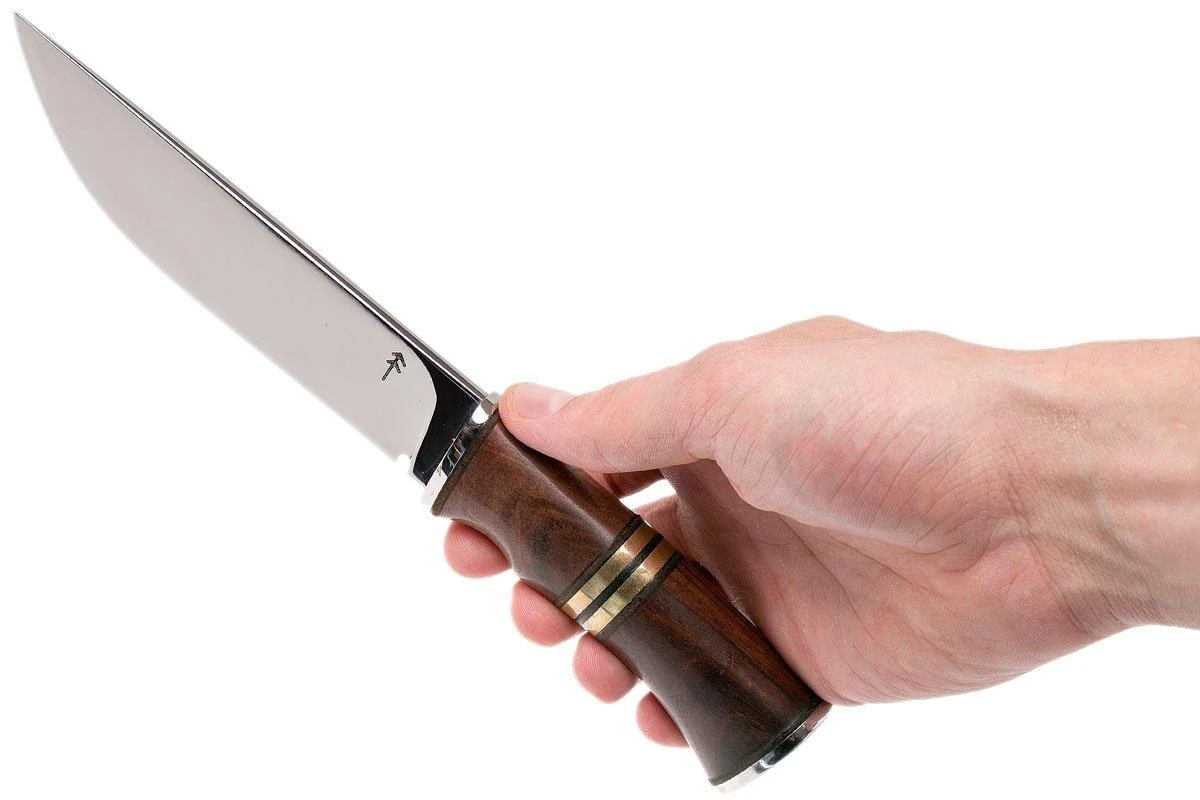 Autine Hunting Knife, Rosewood, D2, Fourreau RH Brun, Couteau De Chasse 8 Autine Hunting Knife, Rosewood, D2, Fourreau RH Brun, Couteau De Chasse – Image 6