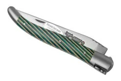 Laguiole En Aubrac Samba Turquoise L0212SATIF Bois De Samba Turquoise, Mat, Couteau De Poche Laguiole, 12 Cm 12 Laguiole En Aubrac Samba Turquoise L0212SATIF Bois De Samba Turquoise, Mat, Couteau De Poche Laguiole, 12 Cm -Couteaux Prestige Magasin AUL0212SATIF 04 laguioleaubrac