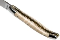 Laguiole En Aubrac 12cm Doubles Platines, érable Ondé Guilloché à La Main L0712EEN1/FSJ1 -Couteaux Prestige Magasin AULL0712EEN1 FSJ1 05 laguiole en aubrac