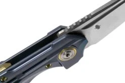 Bestech Vigil BT2201B Blue Blasted Titanium, Satin Couteau De Poche, Kombou Design -Couteaux Prestige Magasin BHBT2201B 06 bestech