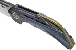 Bestech Vigil BT2201B Blue Blasted Titanium, Satin Couteau De Poche, Kombou Design -Couteaux Prestige Magasin BHBT2201B 07 bestech