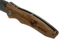 Böker Tirpitz Damast Wood 42 Limited Edition 110197DAM Couteau De Chasse -Couteaux Prestige Magasin BO110197DAM 08 boker