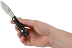 Bark River Mini Canadian CPM 3V Black Canvas Micarta Couteau Fixe -Couteaux Prestige Magasin BRK03 121BKRC 05 bark river knives