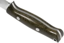 Bark River Bravo EDC CPM 154 Green Canvas Micarta, Rampless -Couteaux Prestige Magasin BRK07 054GNC RS 04 bark river