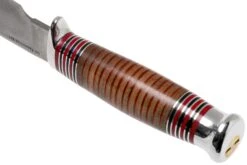 Bark River Michigan Hunter CPM Cru Wear Stacked Leather Couteau De Chasse -Couteaux Prestige Magasin BRK08 161SDL 04 bark river knives