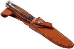 Bark River Michigan Hunter CPM Cru Wear Stacked Leather Couteau De Chasse -Couteaux Prestige Magasin BRK08 161SDL 06 bark river knives