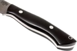 Bark River Kalahari Hunter A2, Black Canvas Micarta, Brown Sheath -Couteaux Prestige Magasin BRK12 112BRKC 04 bark river brk12 112brkc 04