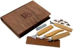 BeaverCraft Geometric Wood Carving Set S05 Book Kit De Sculpture Sur Bois Avec Boîte De Rangement Livre