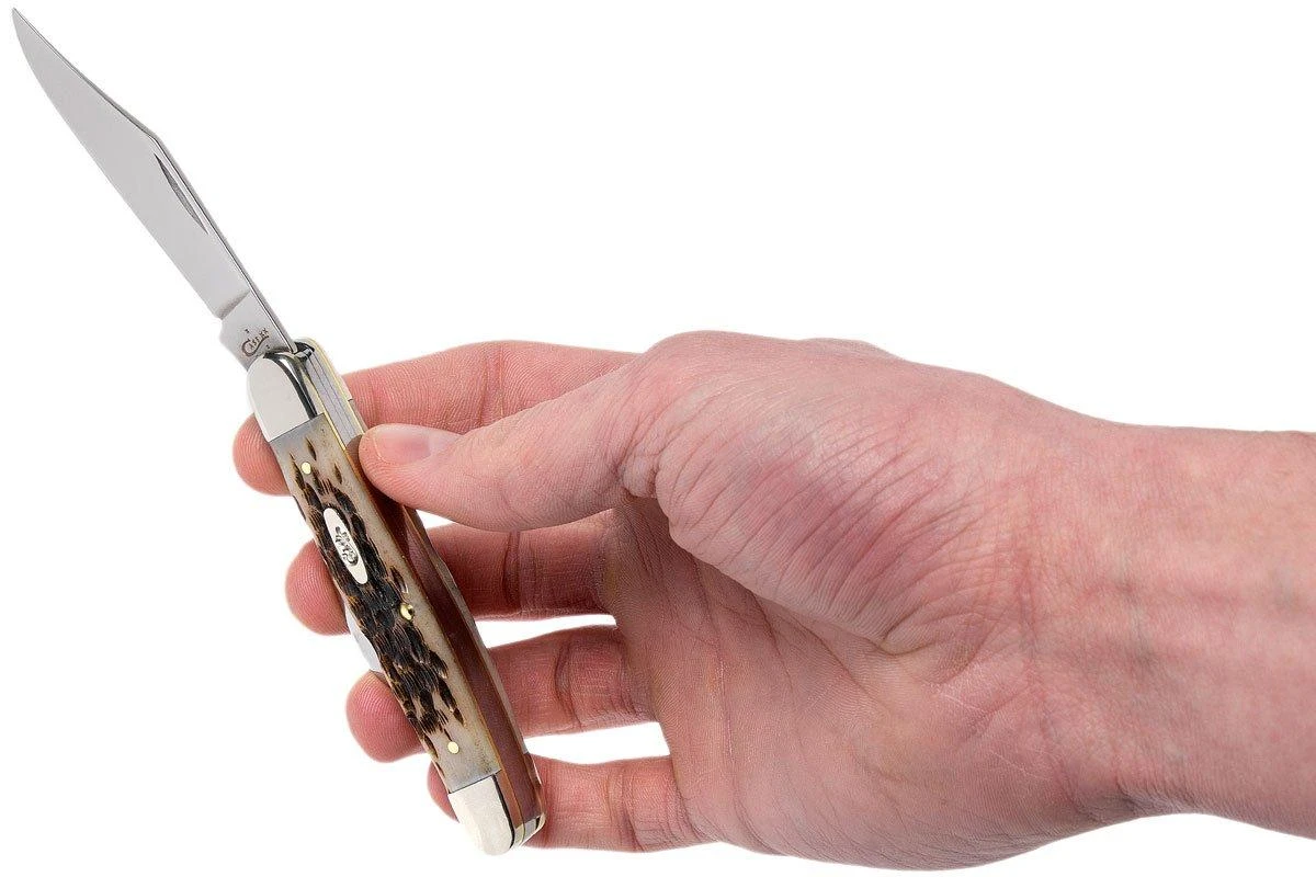 Case Stockman Amber Jigged Bone, 00128, 6347 SS Couteau De Poche 13 Case Stockman Amber Jigged Bone, 00128, 6347 SS Couteau De Poche – Image 11