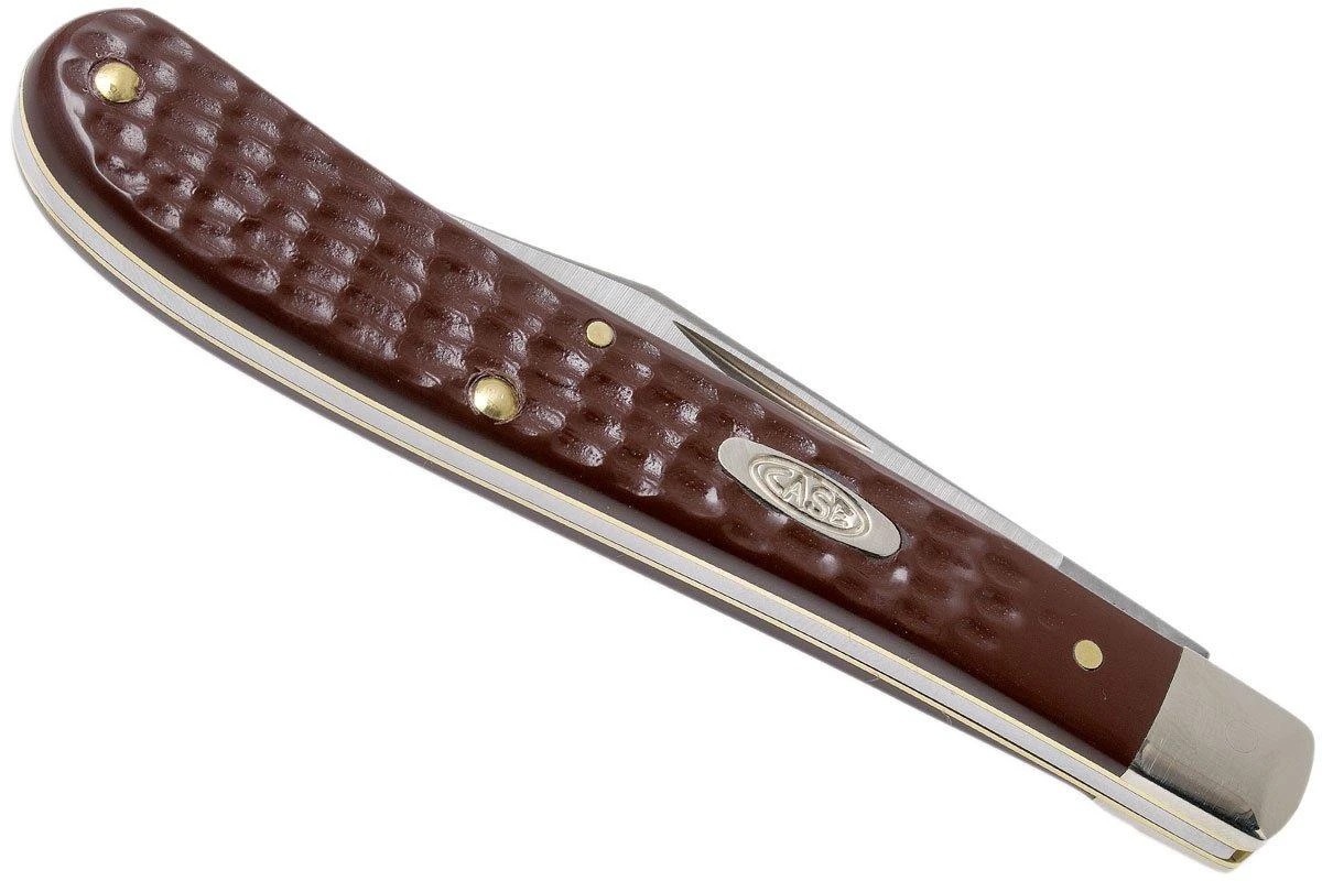 Case Slimline Trapper Brown Synthetic, 00135, 31048 SS Couteau De Poche 6 Case Slimline Trapper Brown Synthetic, 00135, 31048 SS Couteau De Poche – Image 4