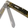 Case Mini Trapper Pocket Worn Olive Green Bone, Peach Seed, 38194, 6207 SS Couteau De Poche -Couteaux Prestige Magasin CE38194 01 case knives