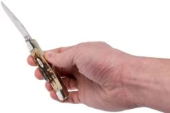 Case Medium Stockman Amber Jigged Bone, 00042, 6318 SS Couteau De Poche -Couteaux Prestige Magasin CE42 10 case ce42 10