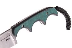CRKT Minimalist Spear Point, Green Black, Couteau De Cou, Alan Folts Design -Couteaux Prestige Magasin CK 2396 04 crkt