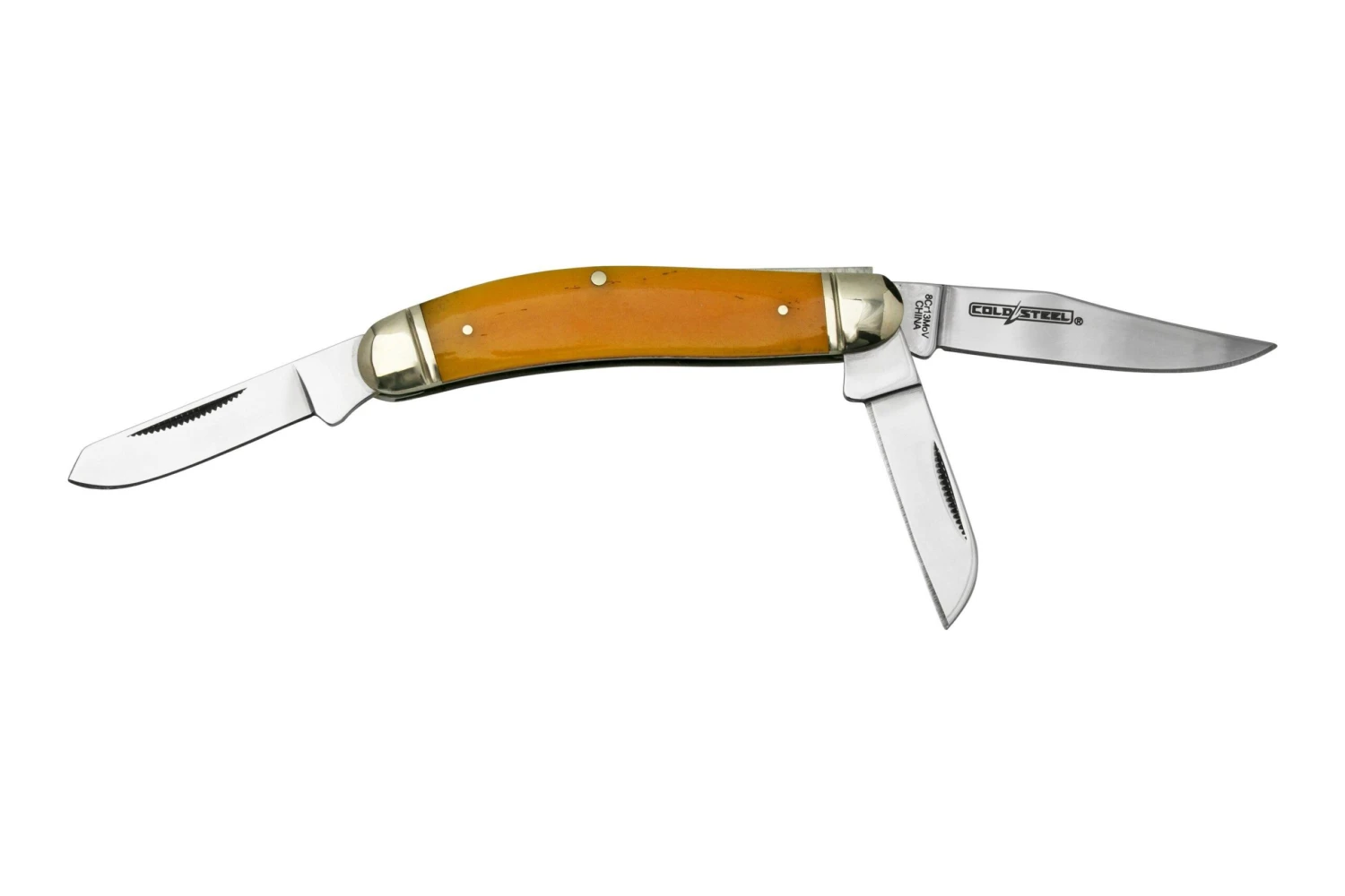 Cold Steel Gentleman's Stockman FL-GSTKM-Y, Yellow Bone, Couteau De Poche 4 Cold Steel Gentleman's Stockman FL-GSTKM-Y, Yellow Bone, Couteau De Poche – Image 2