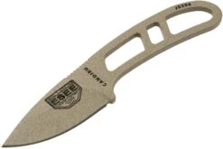 ESEE Candiru Dark Earth, CAN-DE Couteau De Cou Avec étui Noir + Clip Ceinture -Couteaux Prestige Magasin EE CAN DE 03 esee knives v201901