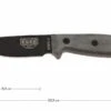 ESEE Model 3 Black Blade, Grey Handle 3P-MB-B Avec étui + Clip Et MOLLE-back -Couteaux Prestige Magasin EE ESEE 3P MB B 01 esee knives model 3 ee esee 3p mb b d1
