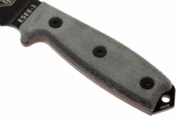 ESEE Model 3 Black Blade, Grey Handle 3P-MB-B Avec étui + Clip Et MOLLE-back -Couteaux Prestige Magasin EE ESEE 3P MB B 03 esee knives model 3 ee esee 3p mb b d3