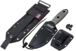 ESEE Model 3 Black Blade, Grey Handle 3P-MB-B Avec étui + Clip Et MOLLE-back -Couteaux Prestige Magasin EE ESEE 3P MB B 07 esee knives model 3 ee esee 3p mb b 07