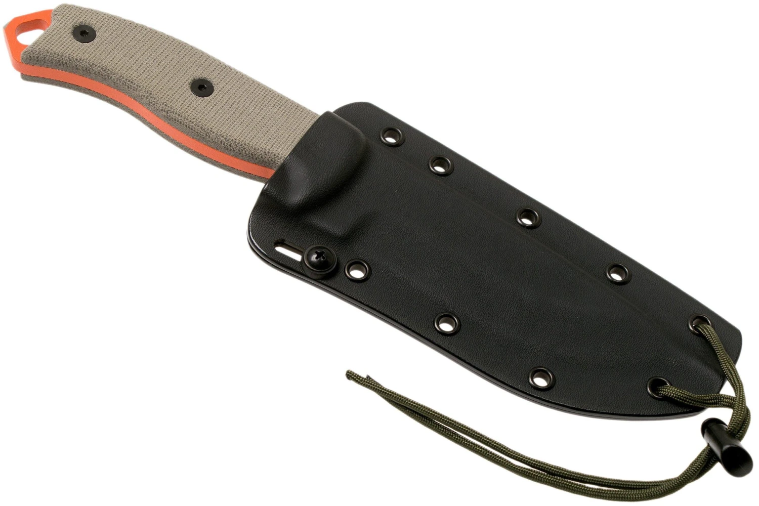ESEE Model 5 Orange 5POG OD Green Micarta Couteau De Survie Avec étui En Kydex + Clip De Ceinture 8 ESEE Model 5 Orange 5POG OD Green Micarta Couteau De Survie Avec étui En Kydex + Clip De Ceinture – Image 6