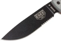 ESEE Model 6 Serrated 6S Couteau De Survie Avec étui Brun + Clip Ceinture -Couteaux Prestige Magasin EE ESEE 6S 03 esee knives ee esee 6s 03