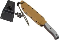 ESEE Model 6 Serrated 6S Couteau De Survie Avec étui Brun + Clip Ceinture -Couteaux Prestige Magasin EE ESEE 6S 07 esee knives ee esee 6s 07