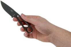 ESEE Izula Tactical Gunsmoke IZULA-TG-B Couteau De Cou Avec étui Noir, Plaquettes De Manche Et Clip Ceinture -Couteaux Prestige Magasin EE IZULA TG 03 esee knives