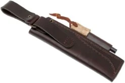 Etui En Cuir Et Pierre à Feu Pour Brisa Trapper 95, 1562 -Couteaux Prestige Magasin ENZ 1562 02 enzo foedraal enz 1562 02