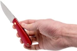 Brisa Necker 70 Alice, Red Micarta, Leather Sheath 9819 14 Brisa Necker 70 Alice, Red Micarta, Leather Sheath 9819 -Couteaux Prestige Magasin ENZ 9819 06 enzo enz 9819 06