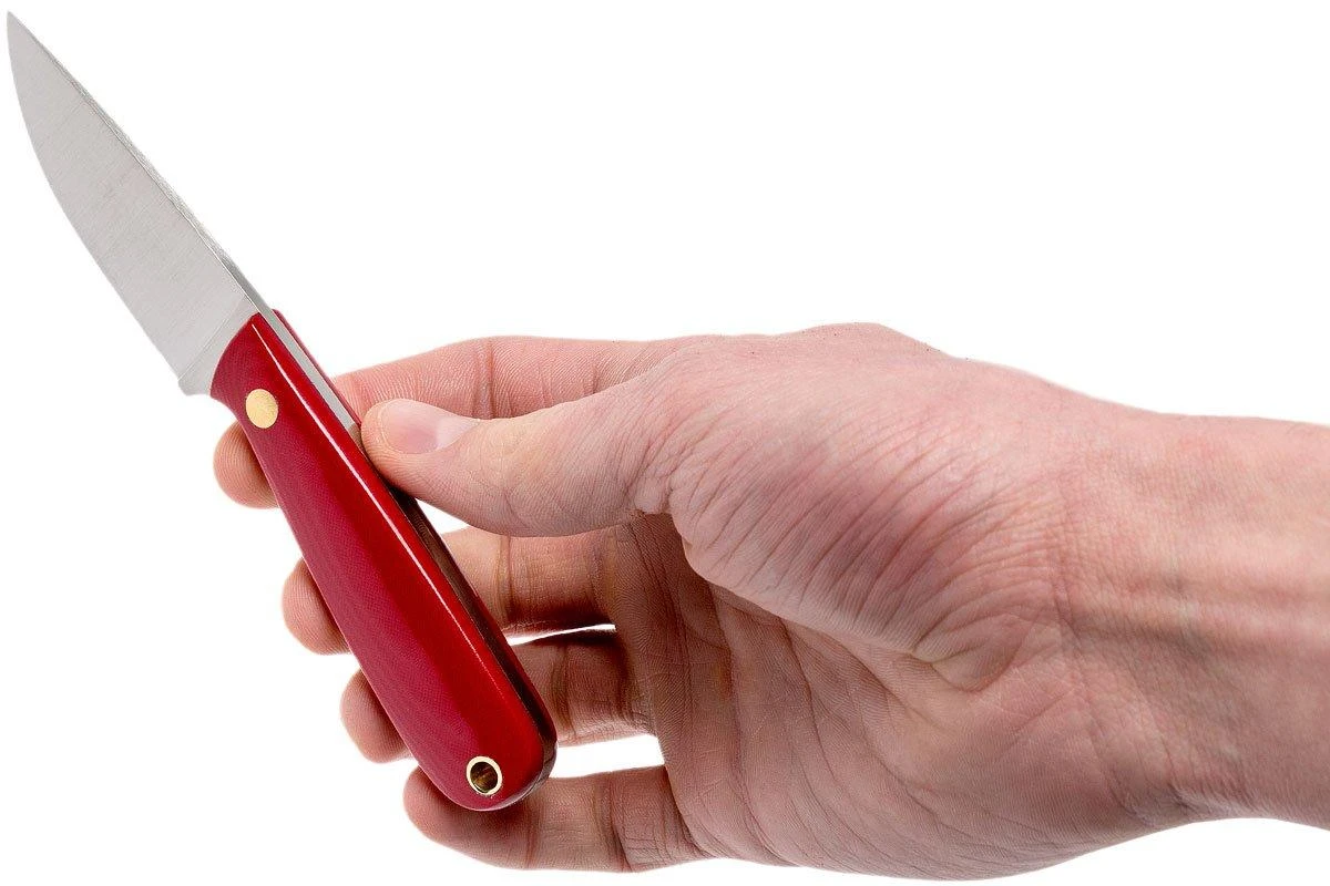 Brisa Necker 70 Alice, Red Micarta, Leather Sheath 9819 8 Brisa Necker 70 Alice, Red Micarta, Leather Sheath 9819 – Image 6