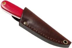 Brisa Necker 70 Alice, Red Micarta, Leather Sheath 9819 15 Brisa Necker 70 Alice, Red Micarta, Leather Sheath 9819 -Couteaux Prestige Magasin ENZ 9819 07 enzo enz 9819 07