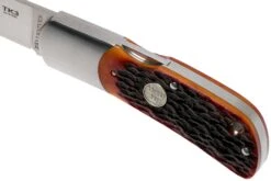Fällkniven TK3 Tre Kronor Jigged Bone TK3jbc Couteau De Gentleman -Couteaux Prestige Magasin FKTK3JBC 06 fallkniven