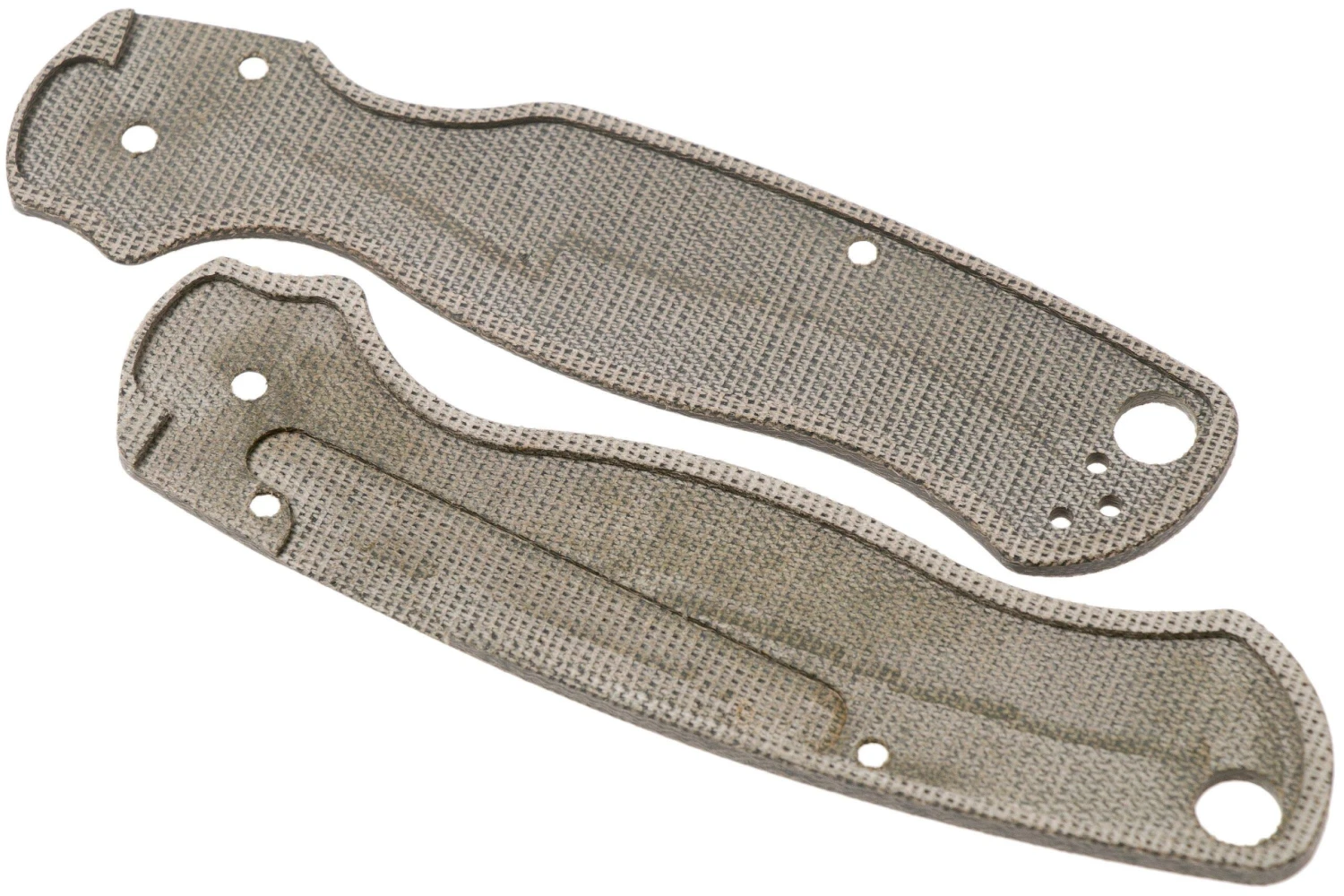 Flytanium Spyderco Paramilitary 2 Lotus Scales, Green Canvas Micarta 4 Flytanium Spyderco Paramilitary 2 Lotus Scales, Green Canvas Micarta – Image 2