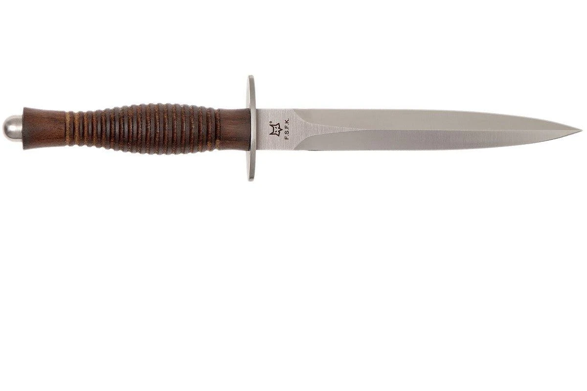 Fox Fairbairn Sykes FX-593 Wallnut Handle, Hill Knives Design 4 Fox Fairbairn Sykes FX-593 Wallnut Handle, Hill Knives Design – Image 2