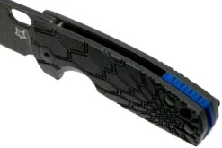 Fox Baby Core FX-608 Black Stonewashed Couteau De Poche, Jesper Voxnaes Design -Couteaux Prestige Magasin FOFX 608 07 fox knives