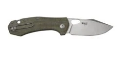 GiantMouse ACE Atelier, Elmax, Green Canvas Micarta Couteau De Poche -Couteaux Prestige Magasin GMATELIER GRN CANVAS 02 giantmouse