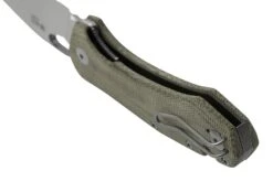 GiantMouse ACE Atelier, Elmax, Green Canvas Micarta Couteau De Poche -Couteaux Prestige Magasin GMATELIER GRN CANVAS 04 giantmouse