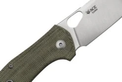 GiantMouse ACE Atelier, Elmax, Green Canvas Micarta Couteau De Poche -Couteaux Prestige Magasin GMATELIER GRN CANVAS 05 giantmouse
