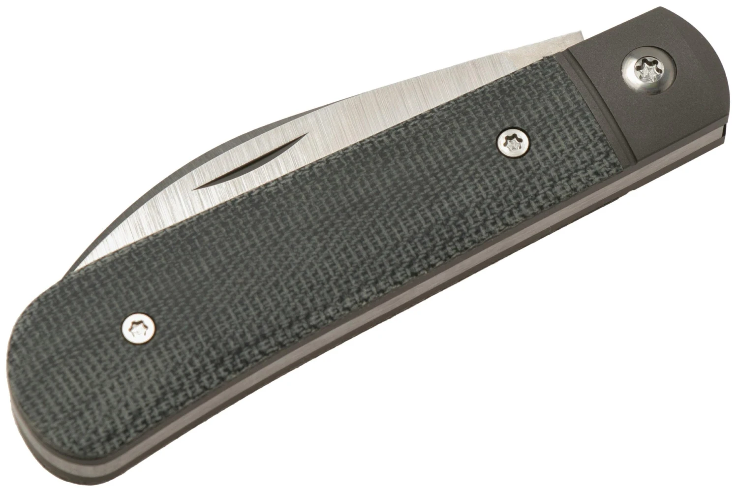 Jack Wolf Laid Back Jack, Black Canvas Micarta LAIDB-01-BLK Couteau De Poche Slipjoint 8 Jack Wolf Laid Back Jack, Black Canvas Micarta LAIDB-01-BLK Couteau De Poche Slipjoint – Image 6