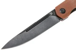 Kansept Prickle T1012A5 Black, Brown Micarta Couteau De Poche, Max Tkachuk -Couteaux Prestige Magasin KST1012A5 03 kansept knives