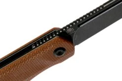 Kansept Prickle T1012A5 Black, Brown Micarta Couteau De Poche, Max Tkachuk -Couteaux Prestige Magasin KST1012A5 06 kansept knives