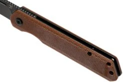 Kansept Prickle T1012A5 Black, Brown Micarta Couteau De Poche, Max Tkachuk -Couteaux Prestige Magasin KST1012A5 07 kansept knives