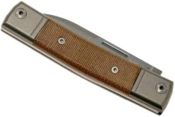 Lionsteel BestMan BM2 CVN Natural Canvas Micarta Couteau De Poche Slipjoint -Couteaux Prestige Magasin LI BM2 CVN 04 lionsteel