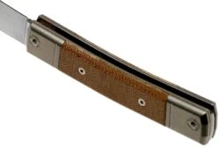 Lionsteel BestMan BM2 CVN Natural Canvas Micarta Couteau De Poche Slipjoint -Couteaux Prestige Magasin LI BM2 CVN 05 lionsteel