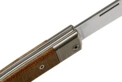 Lionsteel BestMan BM2 CVN Natural Canvas Micarta Couteau De Poche Slipjoint -Couteaux Prestige Magasin LI BM2 CVN 06 lionsteel
