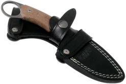 LionSteel H2 Drop Point CVN Natural Canvas Micarta Couteau Fixe, Tommaso Rumici Design -Couteaux Prestige Magasin LI H2 CVN 06 lionsteel