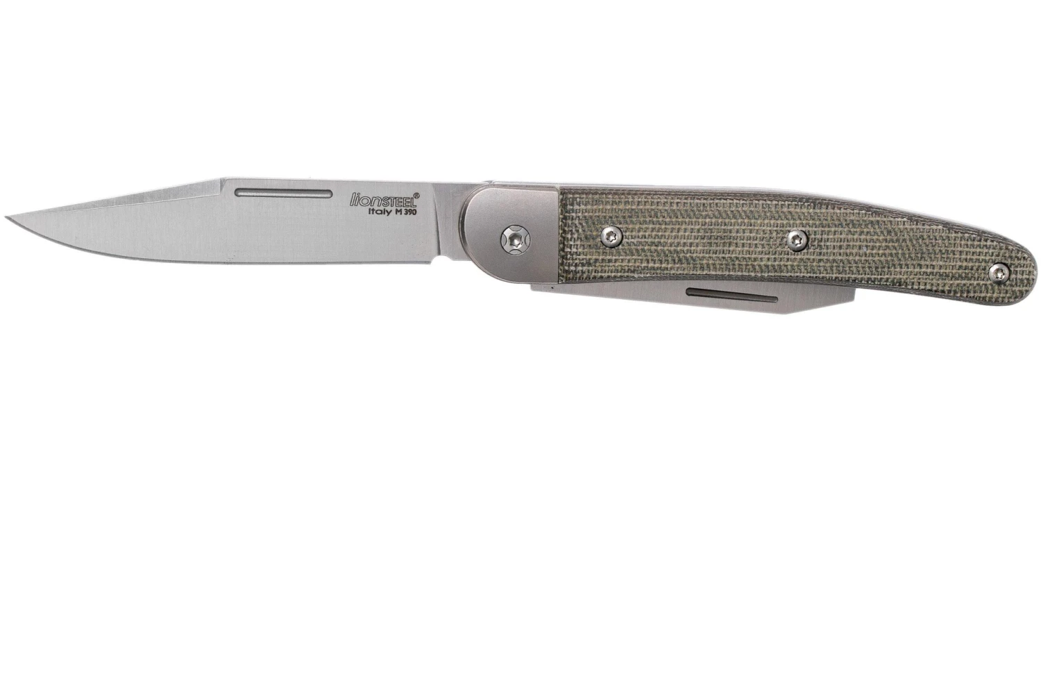 LionSteel Jack 2 Green Canvas Micarta JK2 CVG Couteau De Poche 5 LionSteel Jack 2 Green Canvas Micarta JK2 CVG Couteau De Poche – Image 3