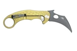 LionSteel L.E.One LE1-A-GB MagnaCut, Black, Green Aluminium, Couteau De Poche Karambit -Couteaux Prestige Magasin LI LE1 A GB 02 lionsteel