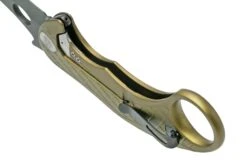 LionSteel L.E.One LE1-A-GB MagnaCut, Black, Green Aluminium, Couteau De Poche Karambit -Couteaux Prestige Magasin LI LE1 A GB 06 lionsteel